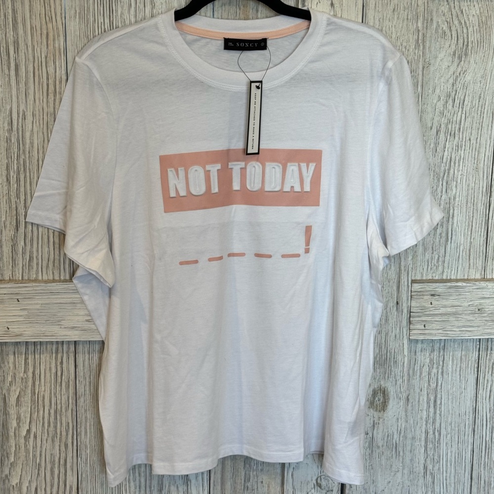Soncy 3D “Not Today” Shirt Sz 2 (18/20)